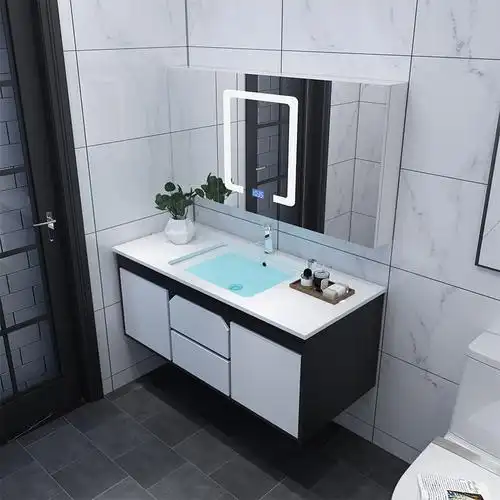 现代简约智能浴室柜组合闪电客北欧卫浴柜卫生间洗漱台脸盆柜洗手台