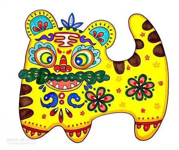 儿童画教程|中国传统民间工艺品《平安吉祥的布老虎》_企业新闻网