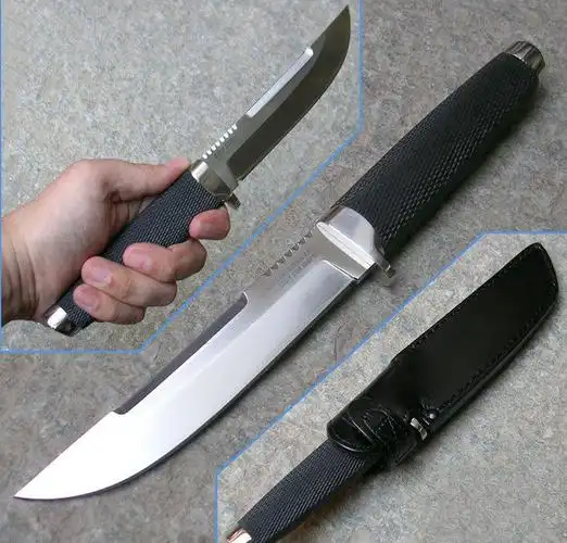 美国冷钢cold steel 18h outdoorsman 荒野男人三美钢直刀_cold steel