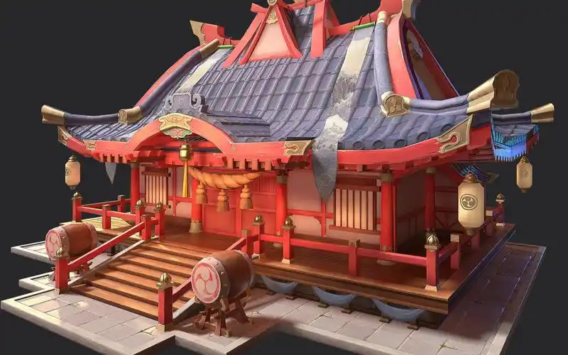 3dmax游戏场景建模——古风房子建模