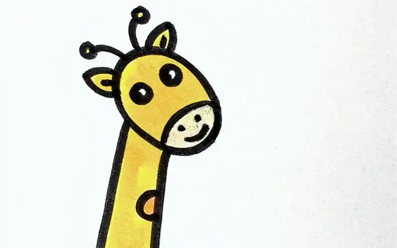 数字610画长颈鹿,超级简单,跟我学起来吧#亲子简笔画 #儿童简笔画