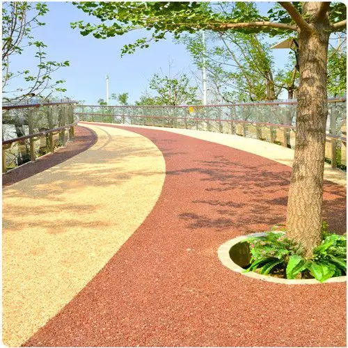 胶粘石透水地坪施工方案