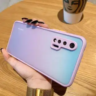 适用华为nova6手机壳4g全包镜头nova6se软边防摔硅胶套5g磨砂撞色