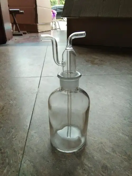 玻璃仪器气体洗瓶洗气瓶250ml 玻璃洗瓶 化学仪器 实验仪器