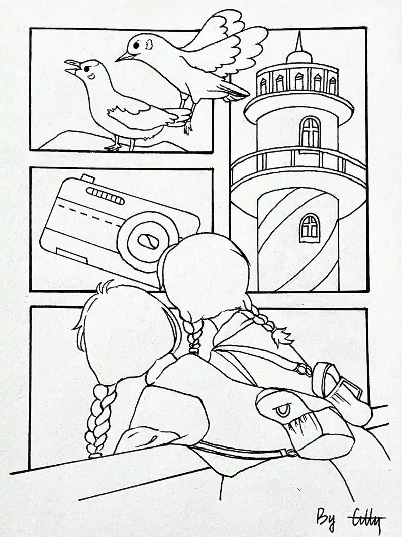 漫画格黑白简笔画97(37)|分镜插画 #画画 #简笔画 # - 抖音