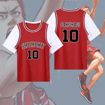 乔丹灌篮高手球衣定制11号流川枫10号樱木花道球衣学生儿童复古篮