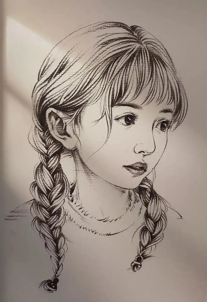 教你画小姐姐头像第四集