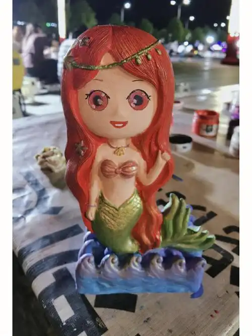 石膏涂色之美人鱼艾尔莎