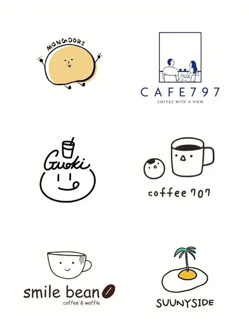 咖啡logo饮品logo简笔画