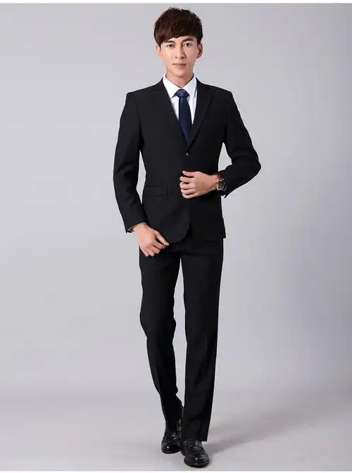 职业装男士套装学生面试服装批发 跑量工作服厂家直销来样定制