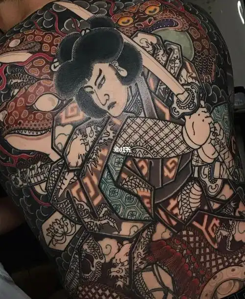 天竺德兵卫  召唤蛤蟆的仙人#北京纹身  #日式老传统纹身  #我的纹身