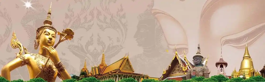 简约泰国金枕头榴莲海报背景素材