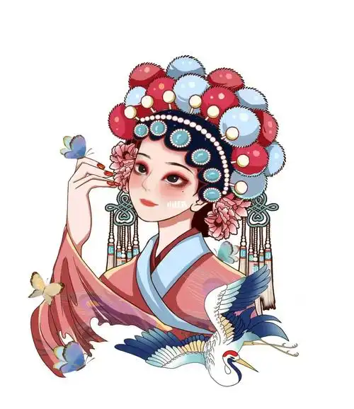 国潮京剧人物形象