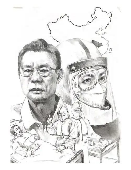 爱国素描画爱国素描画图片