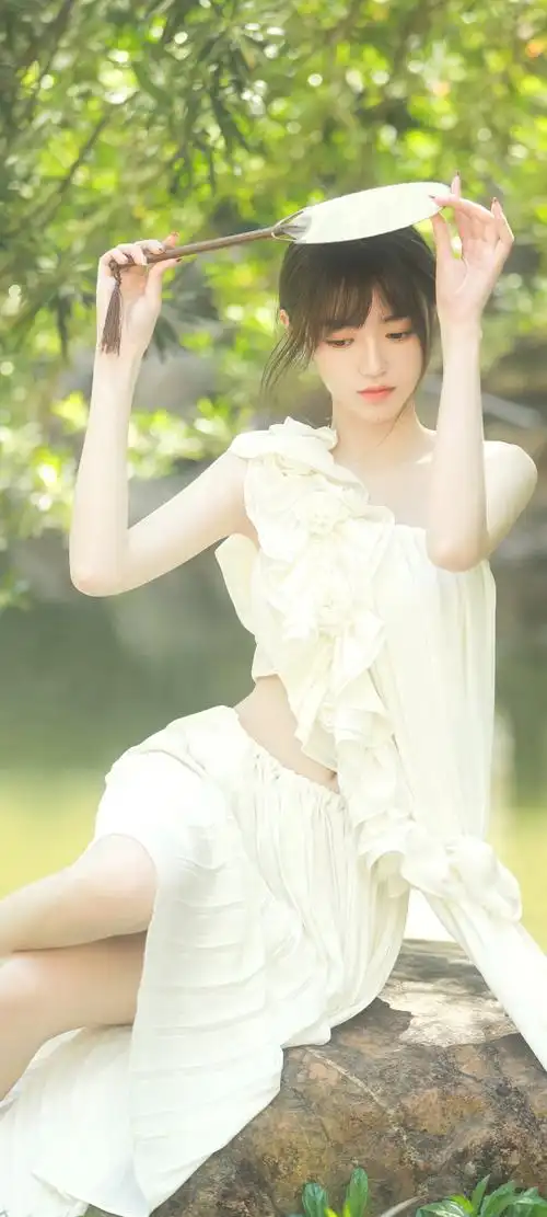 清纯美女森系唯美手机壁纸