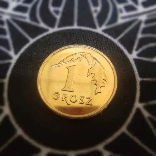外国硬币波兰1格罗希硬币分享