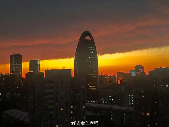北京火烧云##北京晚霞