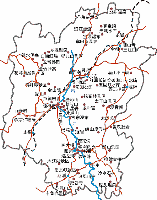 桂林旅游地图