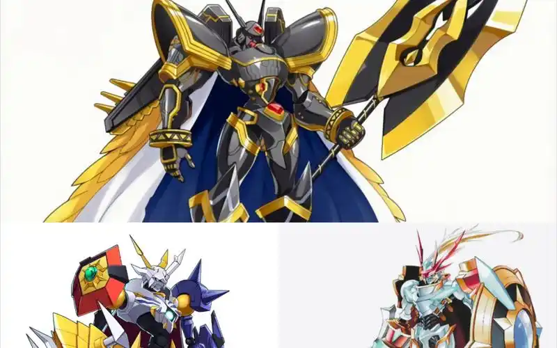 【手游动画】数码大冒险阿尔法兽王龙剑,奥米加兽x,红莲骑士兽x必杀技