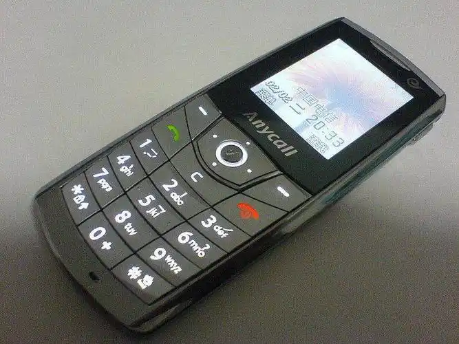 在被丢弃之前,在很长一段时间内,消费者会根据手机上是否印有"anycall