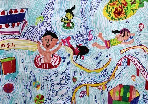 主页 网络美术馆作者姓名  陈圣杰  作者年龄  7 岁 作品类别  彩色水