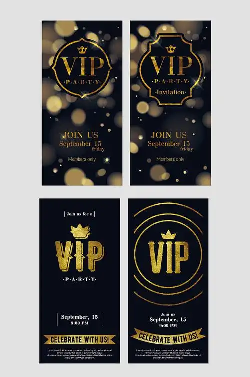 高档黑色vip卡片