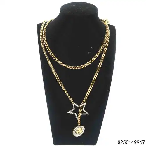 【二手9新】dior 迪奥 复古五角星女士项链 - 聚奢网奢侈品商城