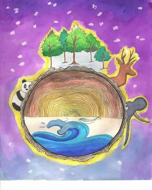 "牵手同行 绿动未来"活动征集到首批环保创意画