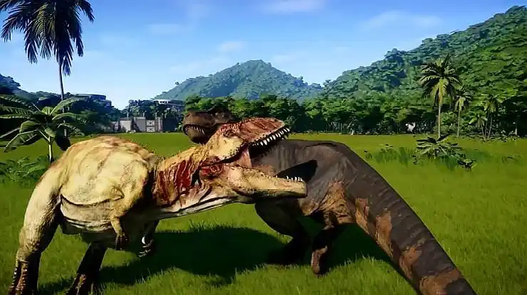 南方巨兽龙vs霸王龙,打的好激烈啊