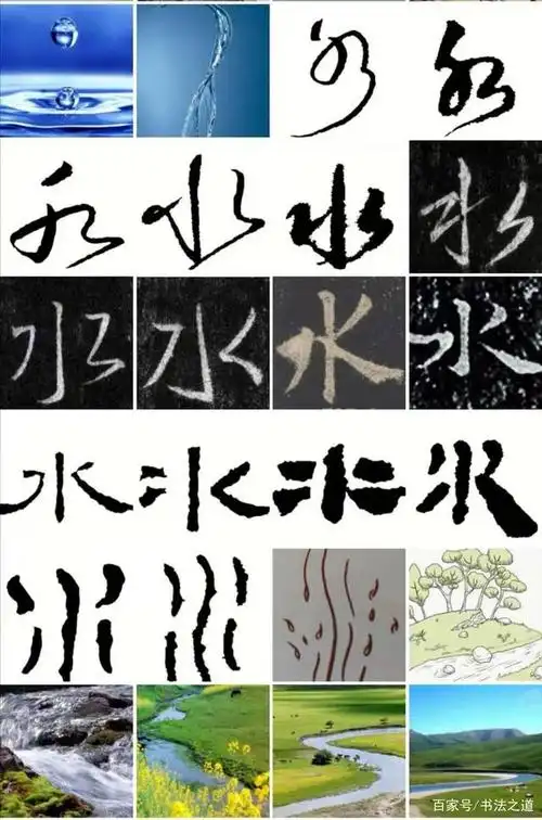 "水"字的演变