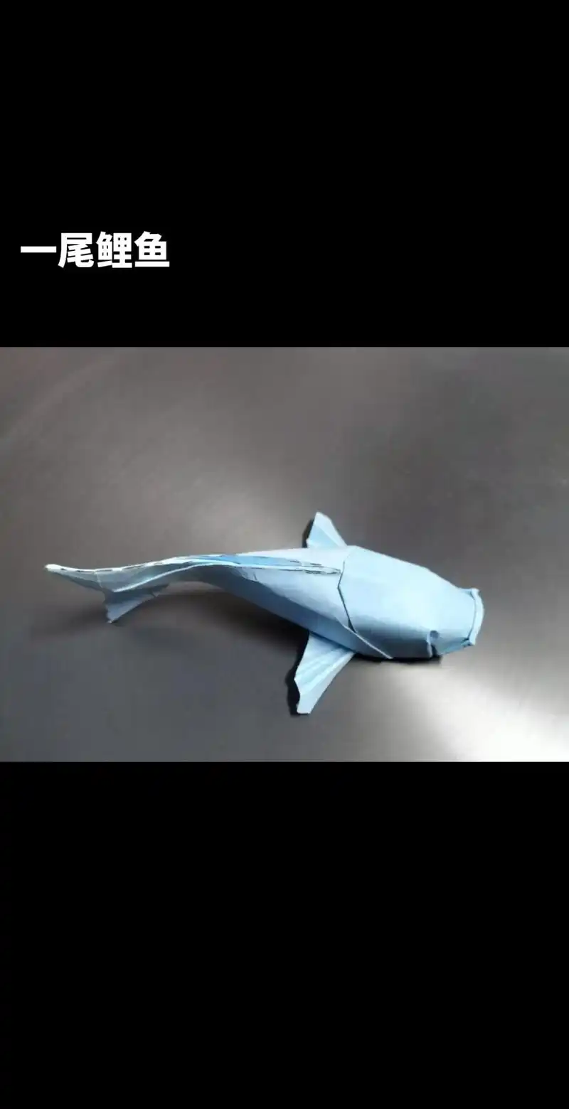 折纸鲤鱼.#折纸教程 #手工 #亲子手工 #折纸 #手工制作 - 抖音