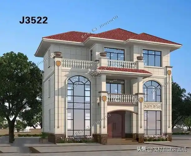 需要控制在120平方米以内,今天小编就给大家推荐3款刚刚好的三层别墅