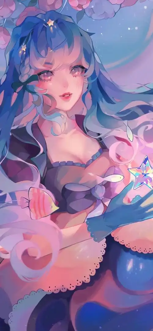 糖果色甜美少女壁纸