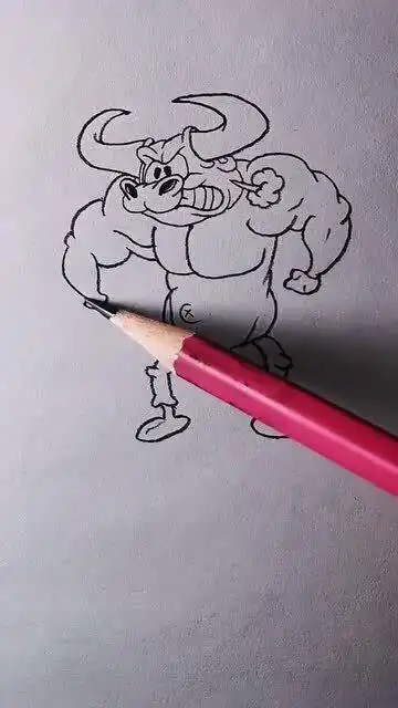 教你画个霸气的牛魔王,这手法可不是吹的,学会同学肯定羡慕!