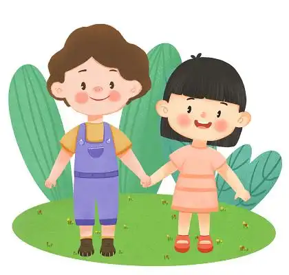 卡通手绘儿童节人物素材