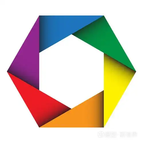 抽象多彩的八角形背景, 设计 element.eps10