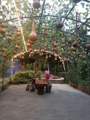 满架葫芦,他里面卖什么呢