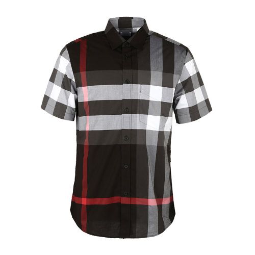 burberry/博柏利巴宝莉衬衣男装男士短袖衬衫男8025607经典格纹