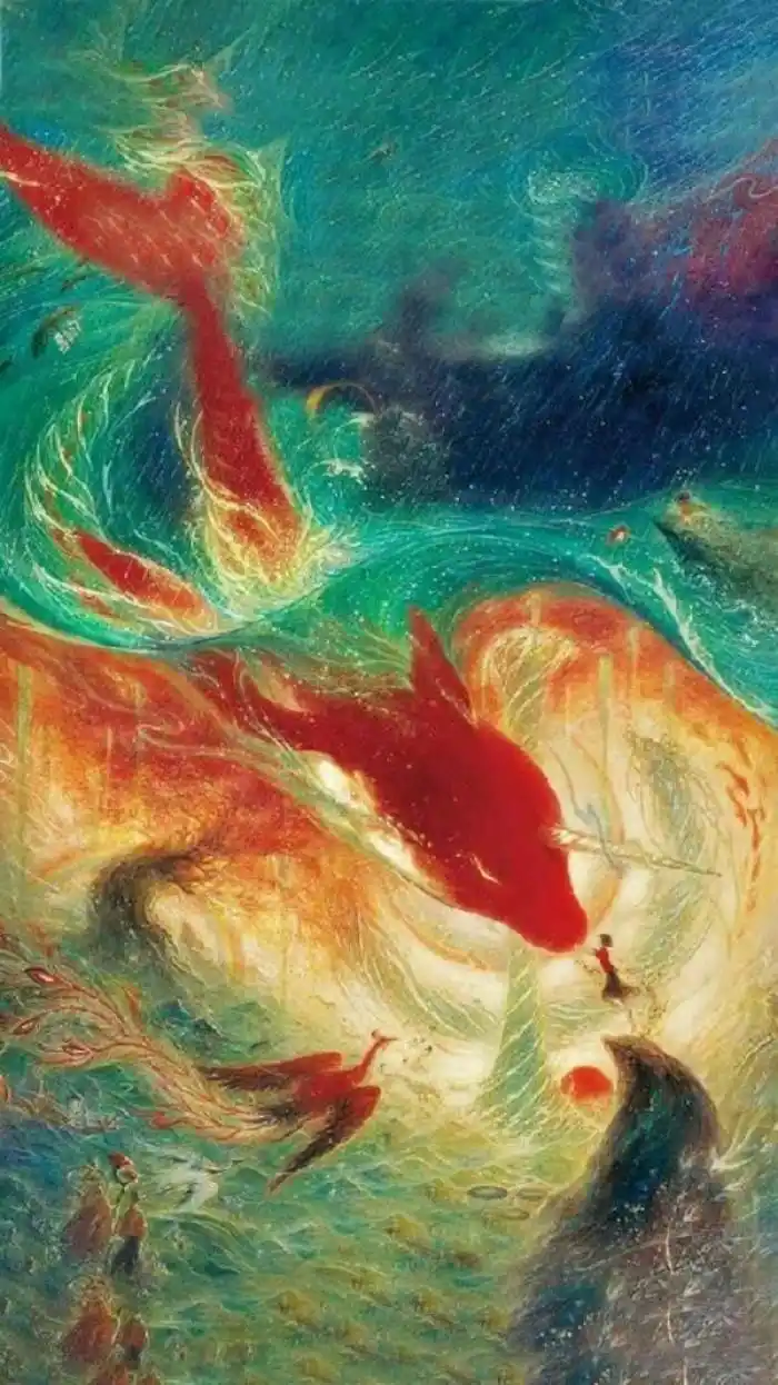 画师笔下的大鱼海棠,画风唯美,湫最让人心疼了