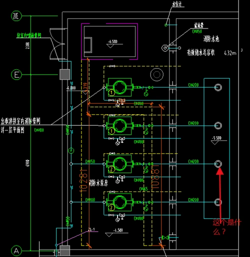 各位大佬请问地下室水泵房和消防水泵和喷淋泵连接的是什么