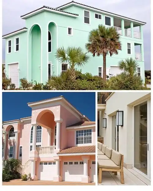 环保外墙漆墙面漆乳胶漆白色彩色油漆防霉防水防晒耐久室外涂料定制