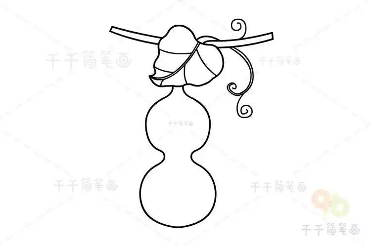 葫芦简笔画教程