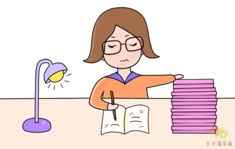 作业成山简笔画