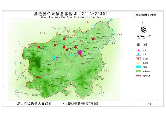 镇域村镇体系规划图