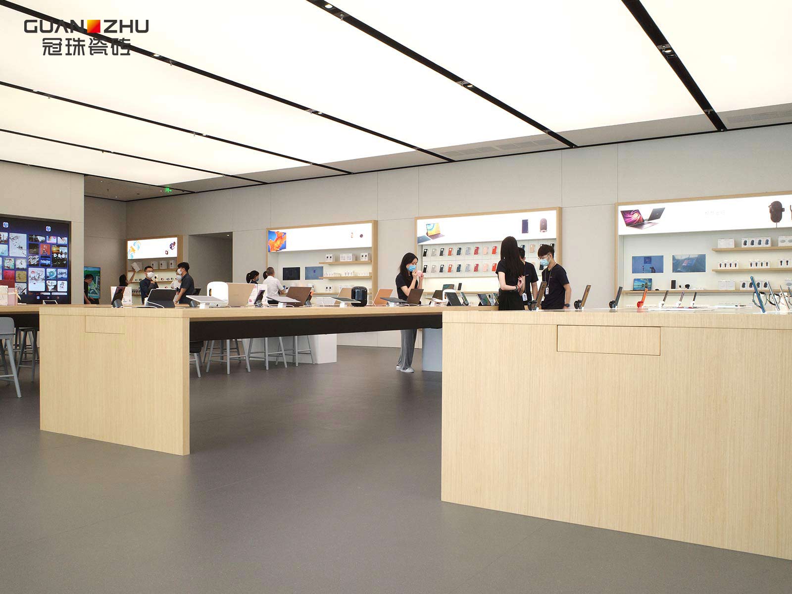 冠珠岩板华为案例