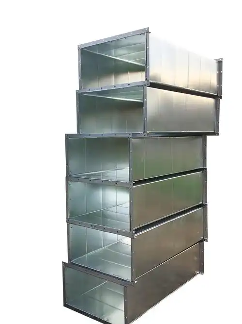 市面上使用广泛的就是螺旋风管(不锈钢和镀锌板白铁皮材质).