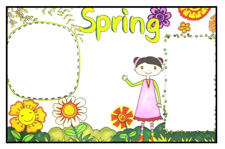 春天英语手抄报怎么画