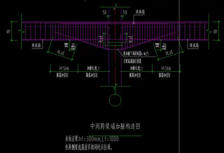 请问加腋梁怎么布置