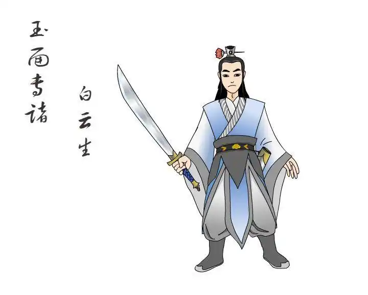 牛人手绘卡通版七杰小五义人物图谱