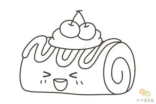 蛋糕简笔画彩色可爱蛋糕简笔画彩色可爱公主